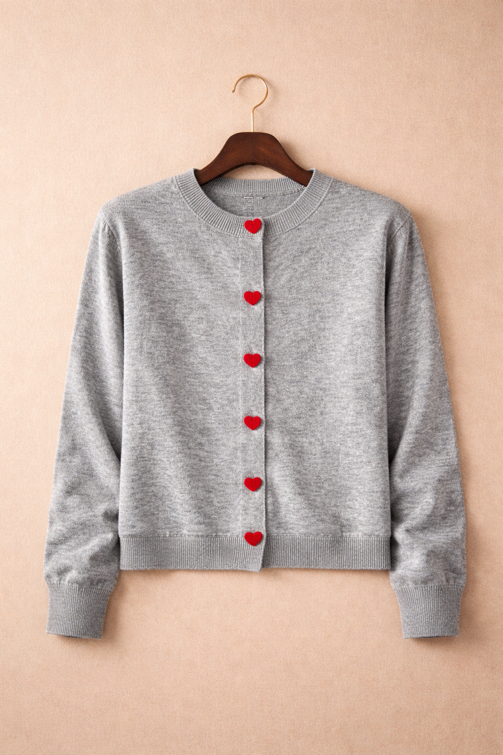 Heartline Button Cardigan